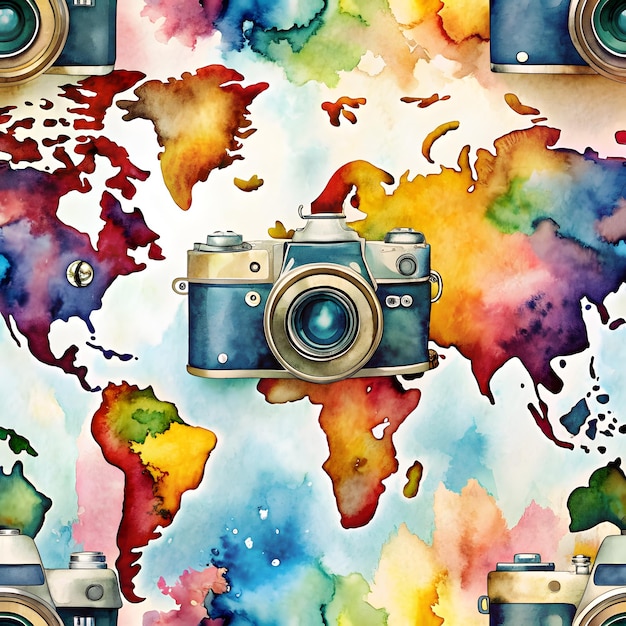 world photography day social media post template design for world photography day