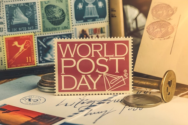 Photo world post day celebrating the impact of mail worldwide