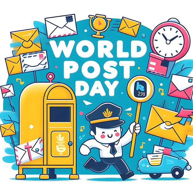 Photo world post day illustration new