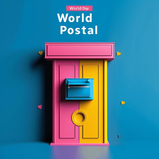 World Post Day promotional Instagram post template