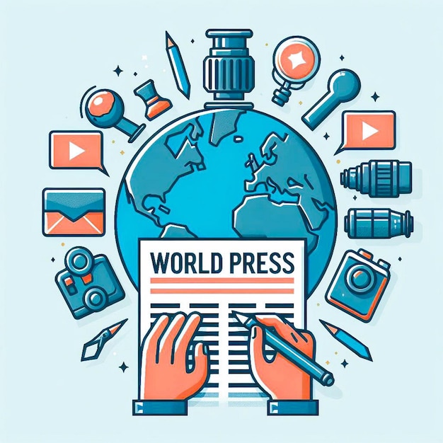 World Press Freedom Day banner template