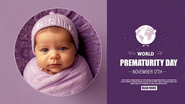 Photo world primaturity day concept illustration design