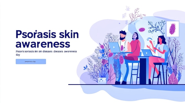 World psoriasis day in October 29th concept vector