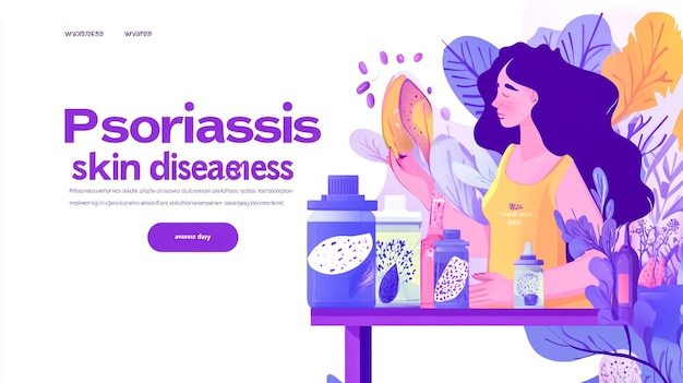 World psoriasis day in October 29th concept vector