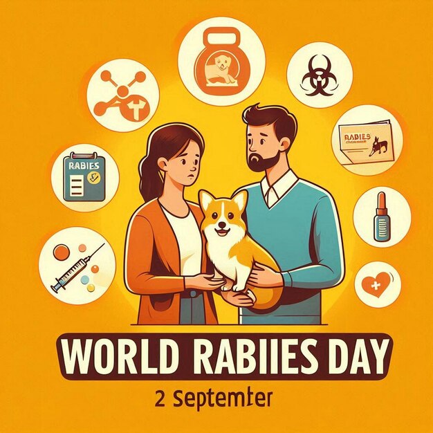 Photo world rabies day ensuring pets are vaccinated