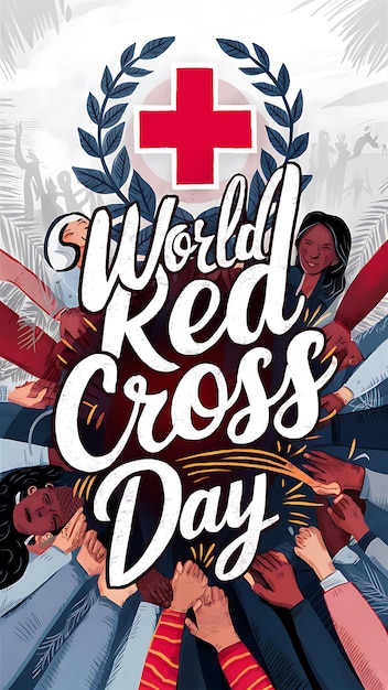 World Red Cross Day Days Illustrationtypography