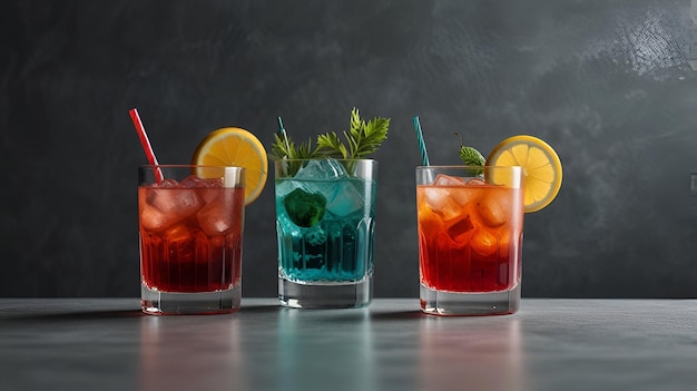 world of refreshing drinks with our Colorful Cocktails Wallpaper