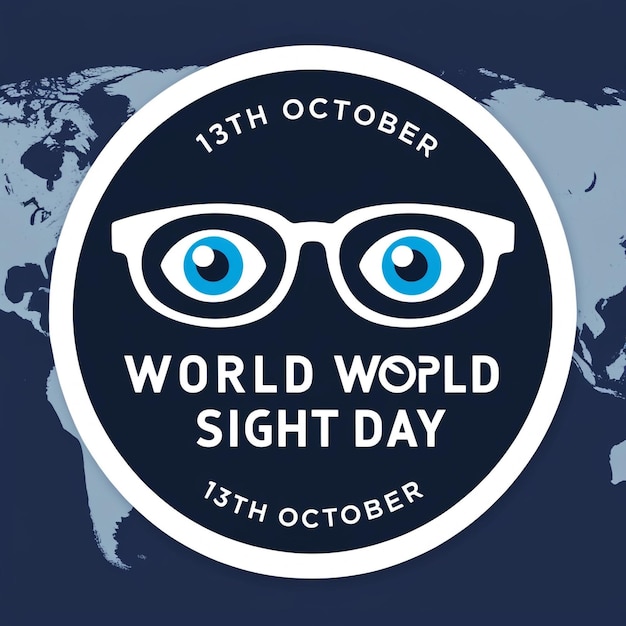 Photo world sight day banner vector illustration