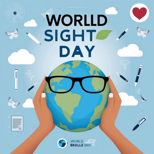 World Sight Day Flat Illustration