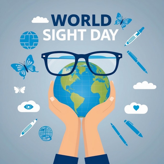 World Sight Day Flat Illustration