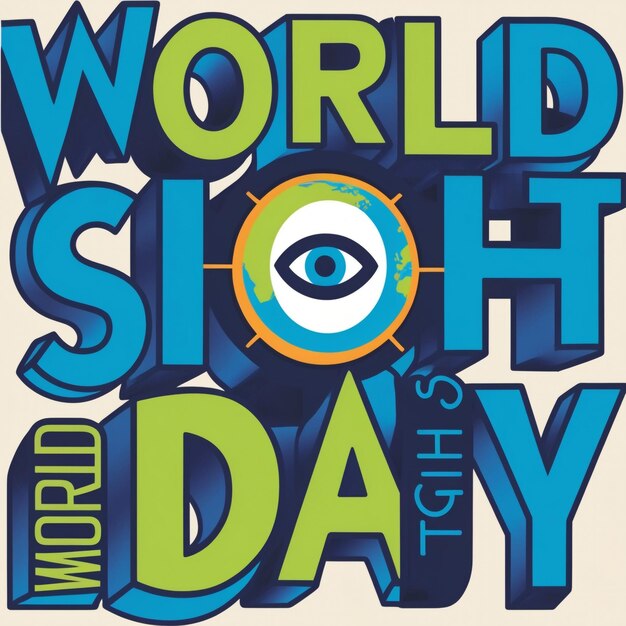 Photo world sight day poster design