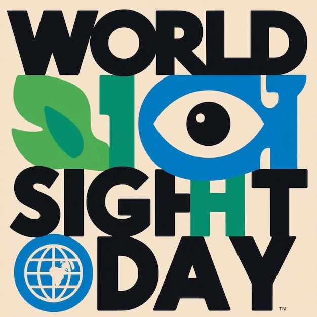 Photo world sight day poster design