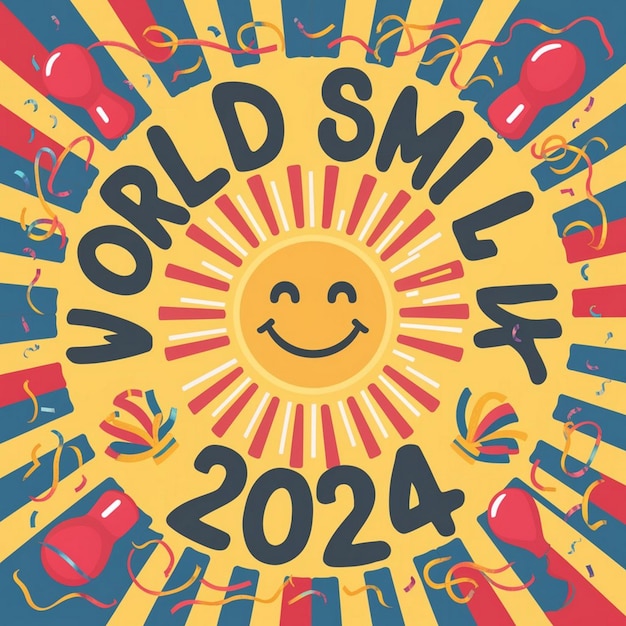 Photo world smile day illustration