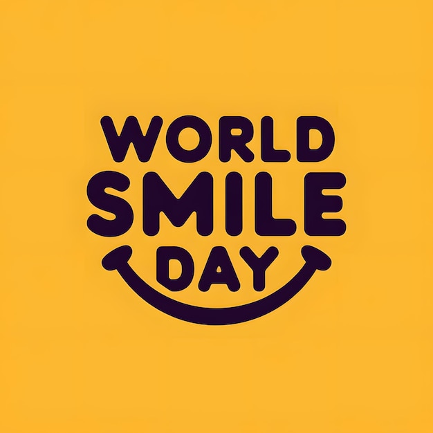 World Smile Day poster AI GENERATED