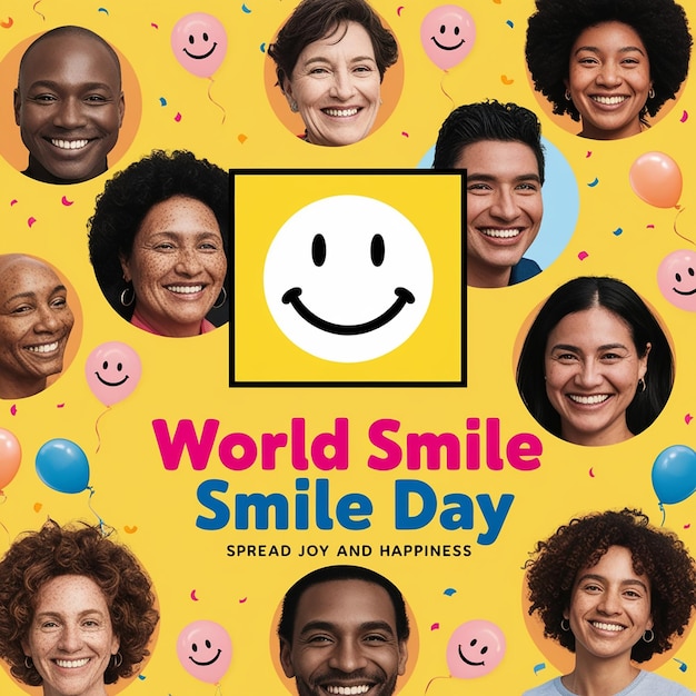 World Smile Day social media post