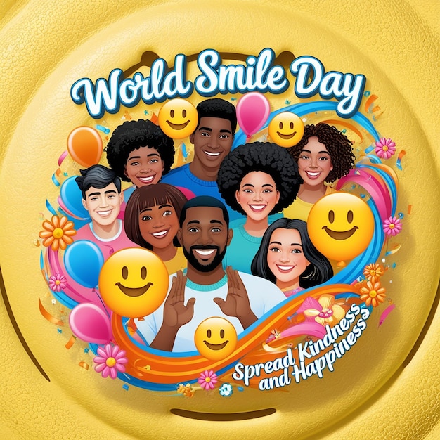 World Smile Day social media post