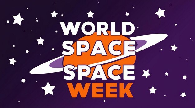 World Space Week October 410 Campaign or Celebration Banner