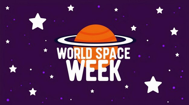 World Space Week October 410 Campaign or Celebration Banner