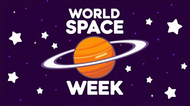 World Space Week October 410 Campaign or Celebration Banner