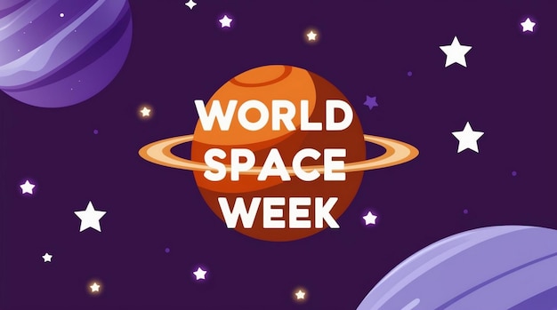 World Space Week October 410 Campaign or Celebration Banner