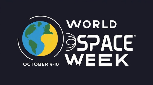 World Space Week Vector Illustration Design