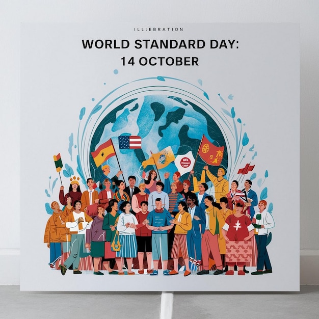 Photo world standard day illustration