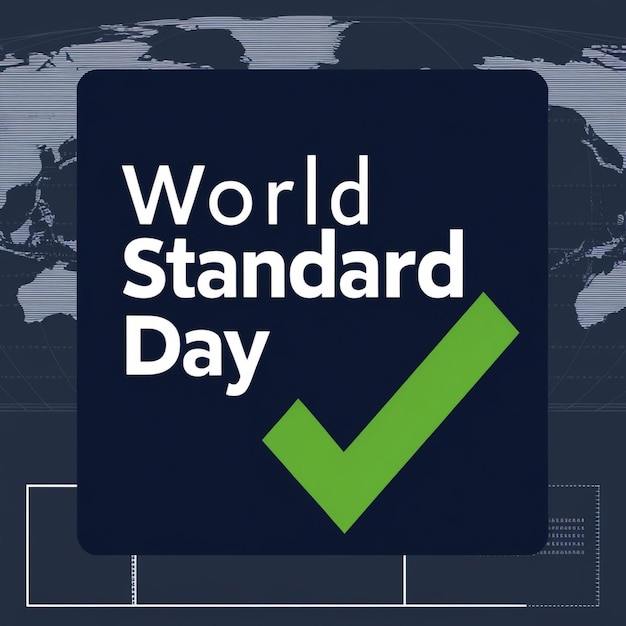 World Standards Day Welcome Banner Illustration Template