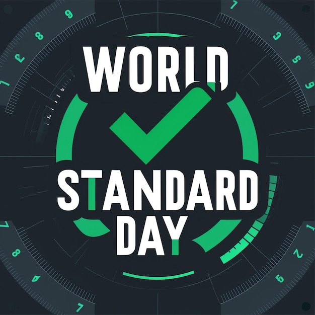 World Standards Day Welcome Banner Vector Illustration Template