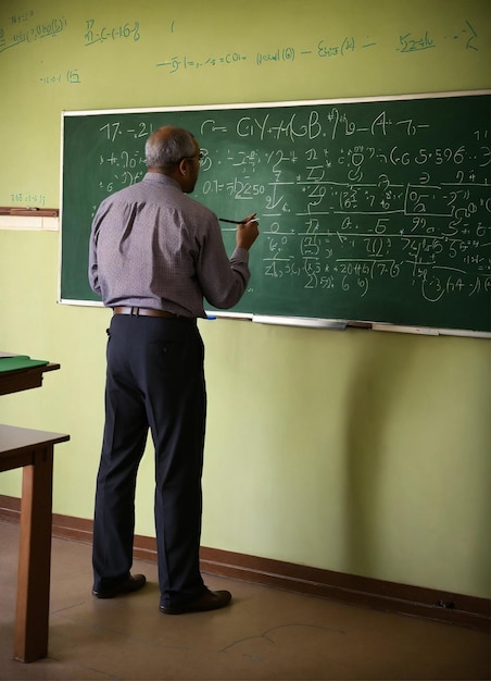 world teacher day a teacher stand in class