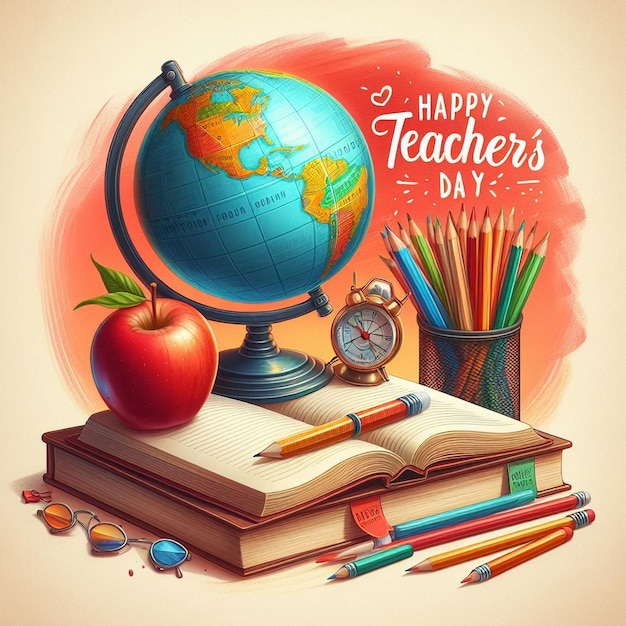 World Teachers Day celebration background