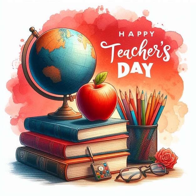 World Teachers Day celebration background