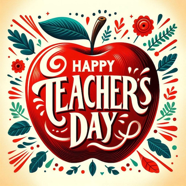 World Teachers Day Typography