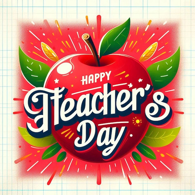 World Teachers Day Typography