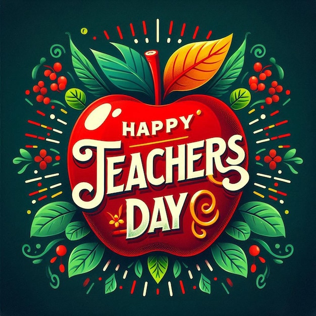 World Teachers Day Typography