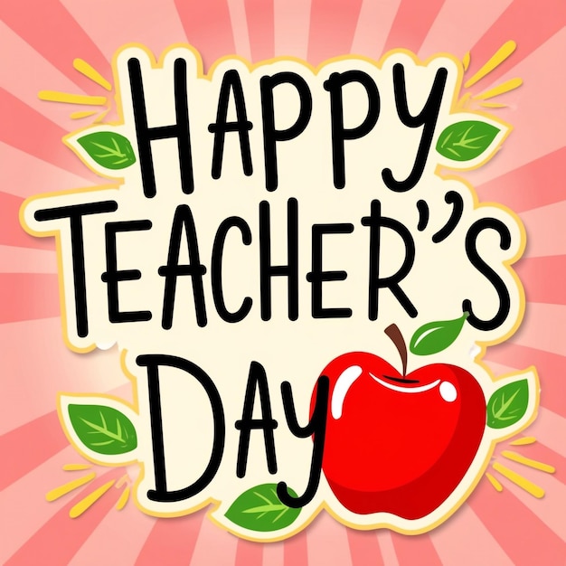 World Teachers Day Typography