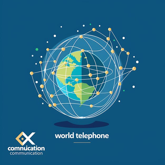 World Telecommunication and Information Society Day Vibrant Vector Illustration