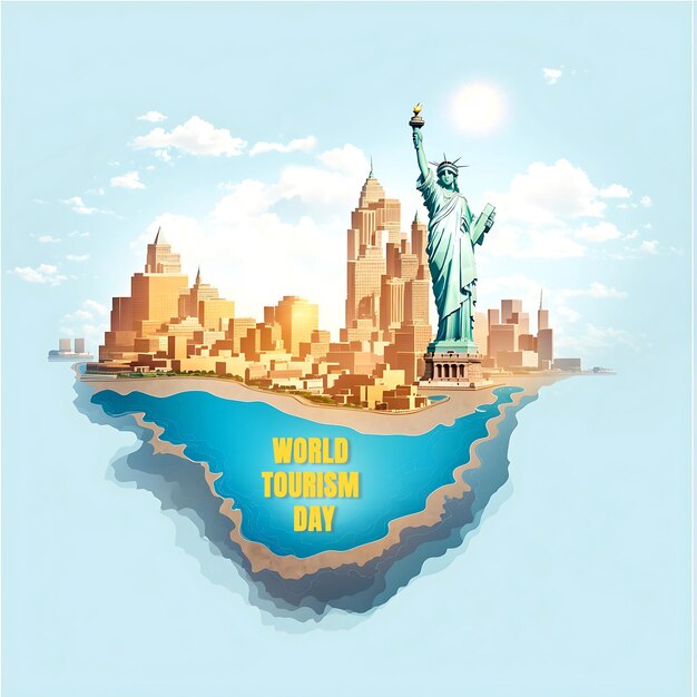 world tourism day good for world tourism day celebration flat design