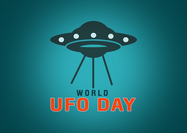 World UFO day concept. UFO Day banner, poster. Worldwide celebrate July 2nd.