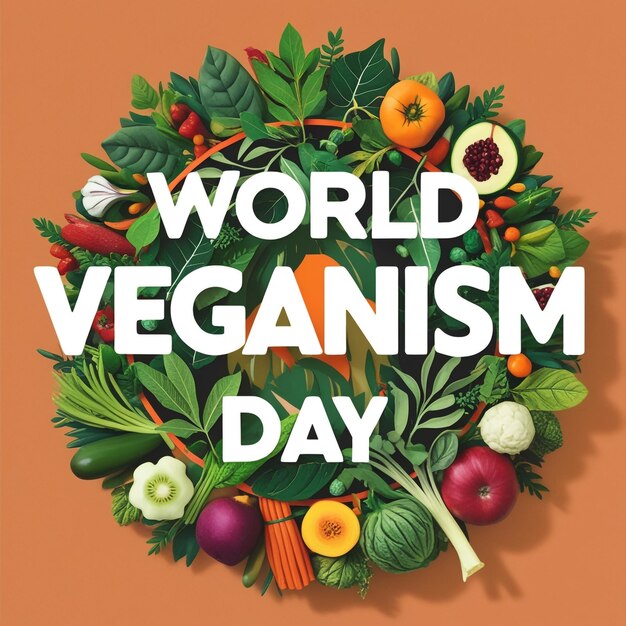 Photo world veganism day celebrating compassion through plantbased cuisine