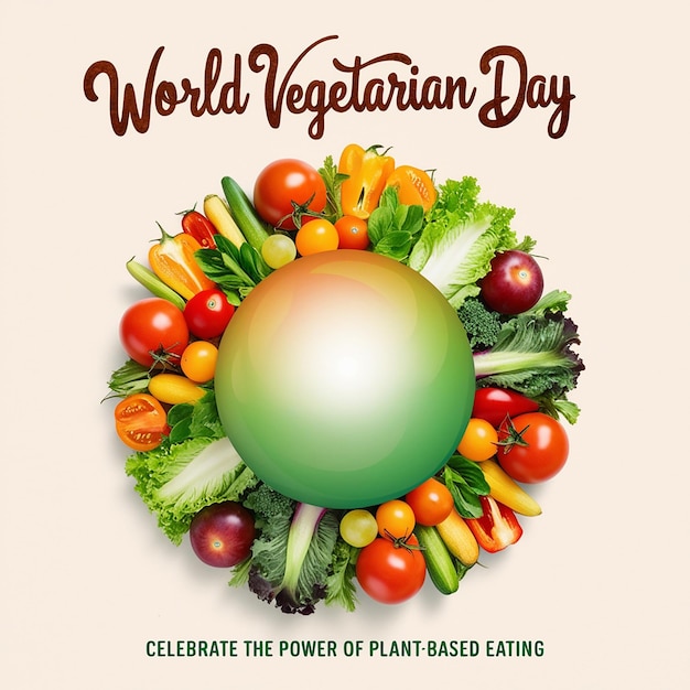 world vegetable day vegetable on the world fresh vegetable vegan day world food day concept 05