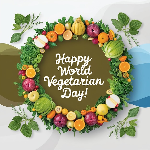 world vegetable day vegetable on the world fresh vegetable vegan day world food day concept 05