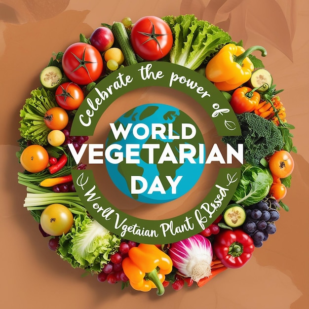 World Vegetarian Day Cute Cartoon Vector Illustration of Various Types of Vegetables or Fruits Such as Broccoli Carrots Tomatoes and Others for Maintain Health