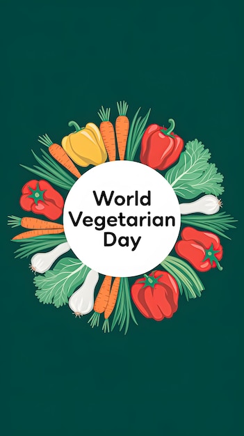 world vegetarian day world vegetarian day creative poster banner