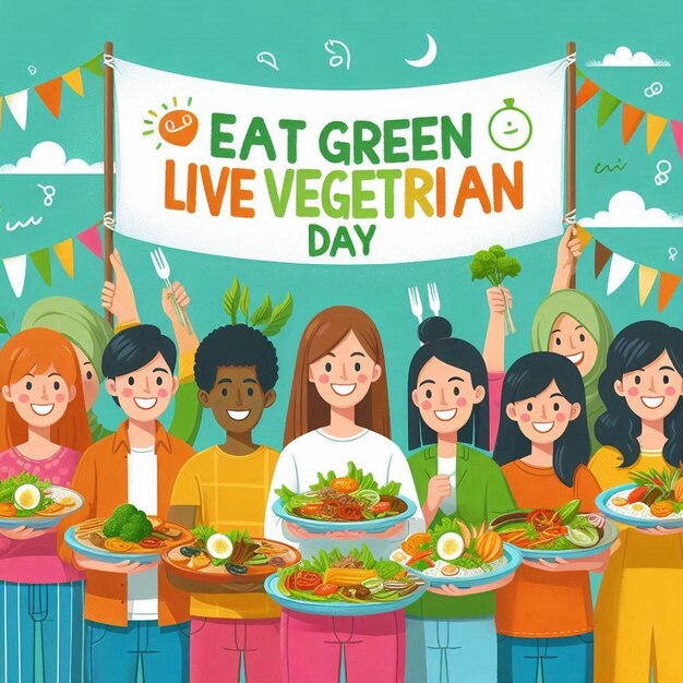 Photo world vegetarian day