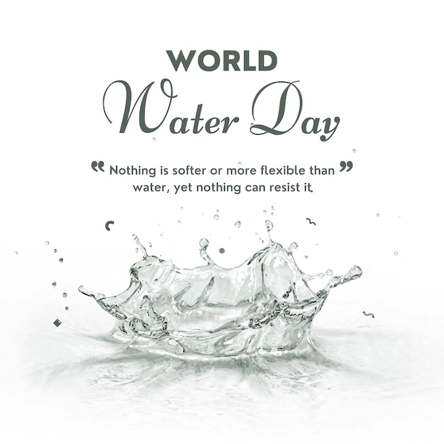 World Water Day concept design for the campaign