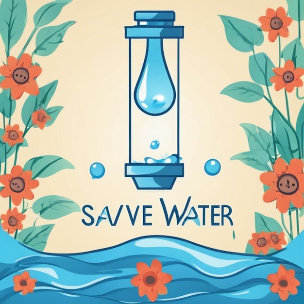 World Water Day Save Water Illustration