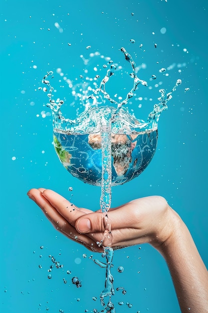 Photo world water day social media post creative advertising ideas