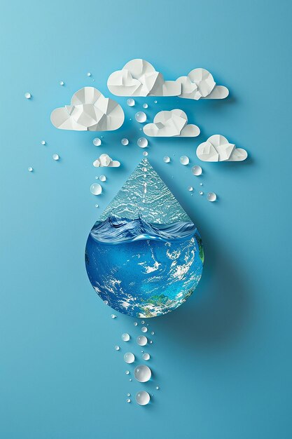 Photo world water day social media post creative advertising ideas