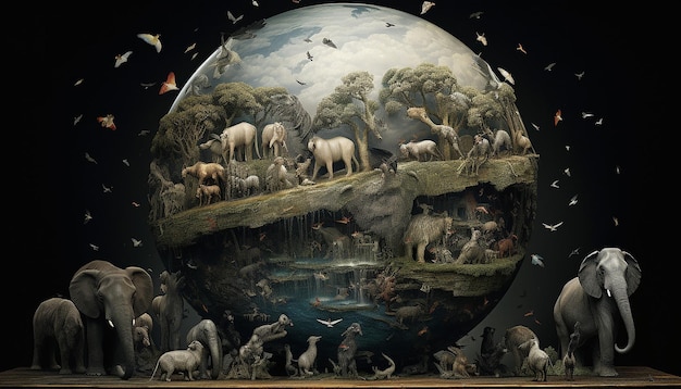 world wildlife Animals surrounding the globe