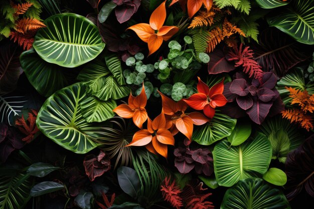 World Wildlife Day A closeup of lush greenery featuring vibrant plants flowers and intricate foliage